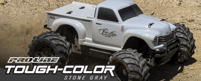 Pro-Line's Tough-Color Bodies - NOW in Stone Gray!