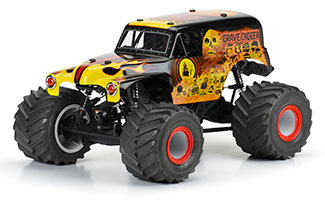 3593-12 | Pre-Painted Grave Digger Fire (Red) Body